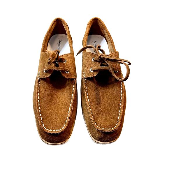 Seychelles Kipper Suede Boat Shoe in Tan Size 8 New in Box - Picture 6 of 11